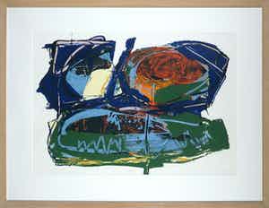 Arty Grimm - Zeefdruk, Zonder titel - Ingelijst (Groot) verkocht voor € 50!