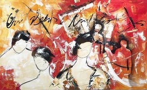 Dario Bosa - Mystic Woman Acrylverf op doek, Gemengde techniek - Handgesigneerd kopen? Bied vanaf 395!