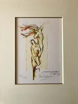 Kees Verkade - zeefdruk 'Wederopstanding' verkocht voor € 85!