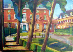 Jeroen Hermkens - litho Slot Zeist (ingelijst) verkocht voor € 150!