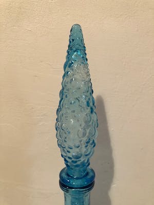Empoli Glas - Blue Bubble Empoli Genie karaf kopen? Bied vanaf 20!