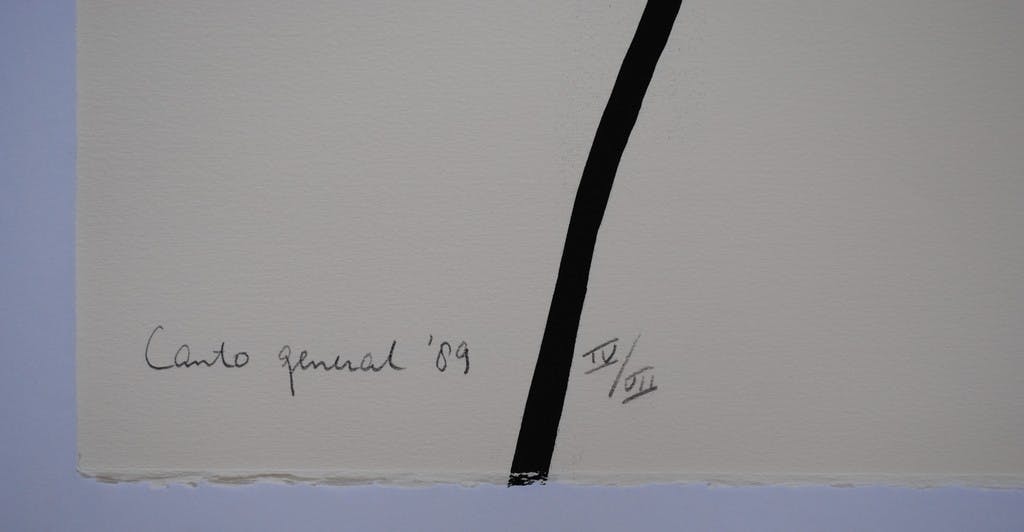 Lei Molin - 'Canto General II' - losse zeefdruk - 1989 kopen? Bied vanaf 10!