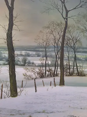 Gies Cosyns - Winterlandschap Vlaamse Ardennen kopen? Bied vanaf 295!
