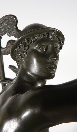 Brons (Onbekend) - Groot indrukwekkend bronzen beeld van Mercurius/Hermes kopen? Bied vanaf 1!