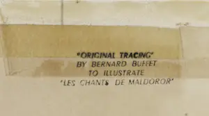 Bernard Buffet - Gesigneerde potloodtekening op overtrekpapier, Les Chants de Maldoror kopen? Bied vanaf 800!