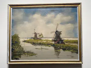 Jan Kelderman - Molens in polderlandschap kopen? Bied vanaf 2!