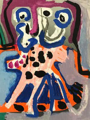 Corneille - Mooie zeefdruk - 1991 - 221/250 - Gesigneerd verkocht voor € 125!