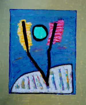 Harrie Gerritz - Zeefdruk: Winterzon - 1989 verkocht voor € 60!