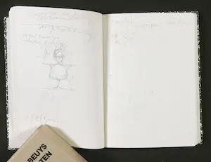 Joseph Beuys - Postkarten (doos met 83 kaarten) + Gelimiteerde uitgave schetsboek kopen? Bied vanaf 1!