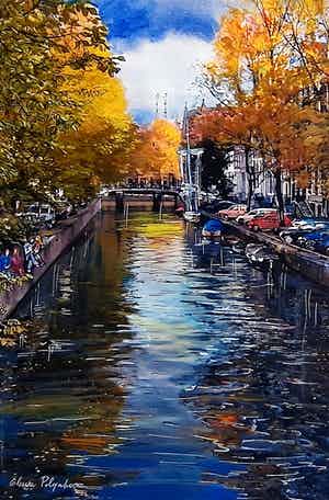 Elena Polyakova - Nazomer in Amsterdam verkocht voor € 65!