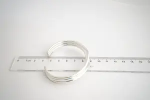 87- massief 1e gehlt zilveren design  armband - glad gepolijst model kopen? Bied vanaf 65!