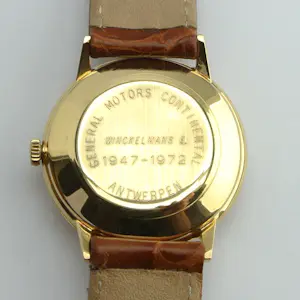 Omega Genève - herenhorloge - automaat - 18k goud kopen? Bied vanaf 1950!