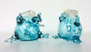 Yvon Trossèl - Twee glazen blauwe muisjes kaufen? Bieten Sie von 70!