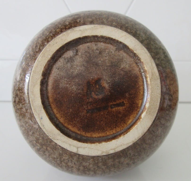 Niet of onleesbaar gesigneerd - Art deco aardewerken kristalline vaas kopen? Bied vanaf 1!