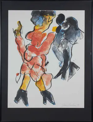 AcheterJan Sierhuis - Litho, Flamencodanseres - Ingelijst? Enchérissez de 50!