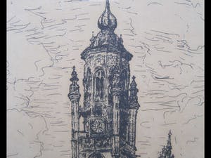 Niet of onleesbaar gesigneerd - Stadhuis Middelburg kopen? Bied vanaf 1!