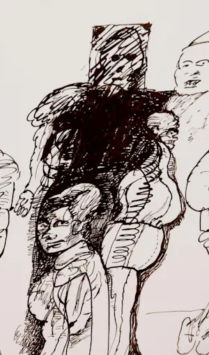 Lucebert - Inkttekening: Diverse personen kopen? Bied vanaf 499!