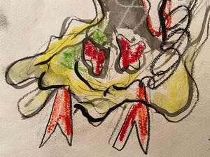 Jan Sierhuis - Acryl/Krijt op geschept papier kopen? Bied vanaf 1!