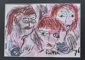 Lotti van der Gaag - Abstracte personen kopen? Bied vanaf 275!