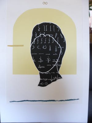 Evelyn Jansen - Zeefdruk. Titel, "Innen Leben". kopen? Bied vanaf 25!