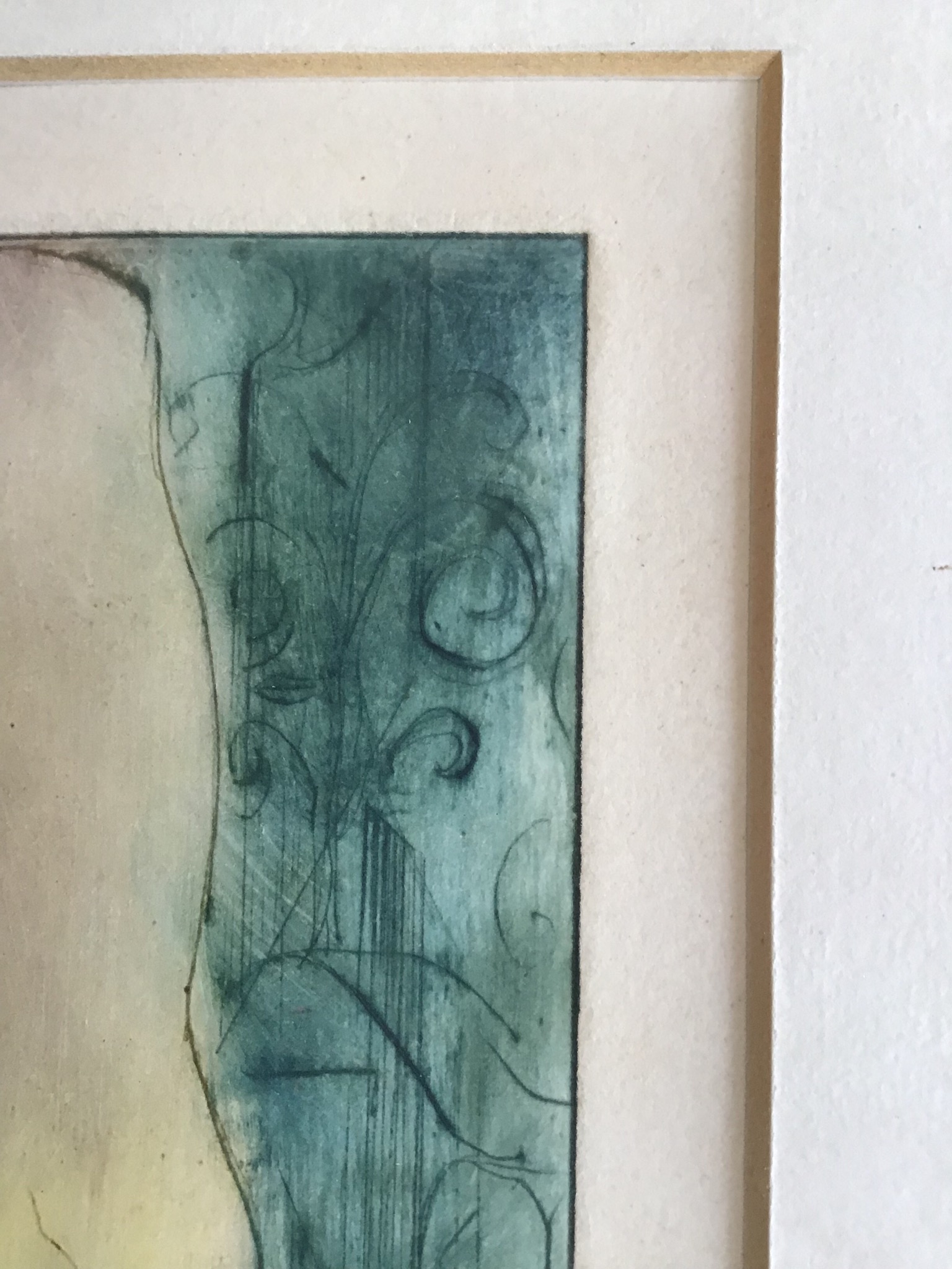 Niet of onleesbaar gesigneerd - Naakt meisje, kleurets, Tsjechisch kunstenaar, gesigneerd kopen? Bied vanaf 1!