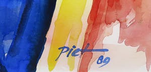 Piet Snoeren - Aquarel, Mannelijk naakt - Ingelijst kopen? Bied vanaf 1!