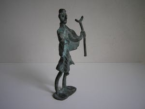 Burkina Faso - Slangenvanger - Gegoten brons uit de Gan cultuur kopen? Bied vanaf 35!