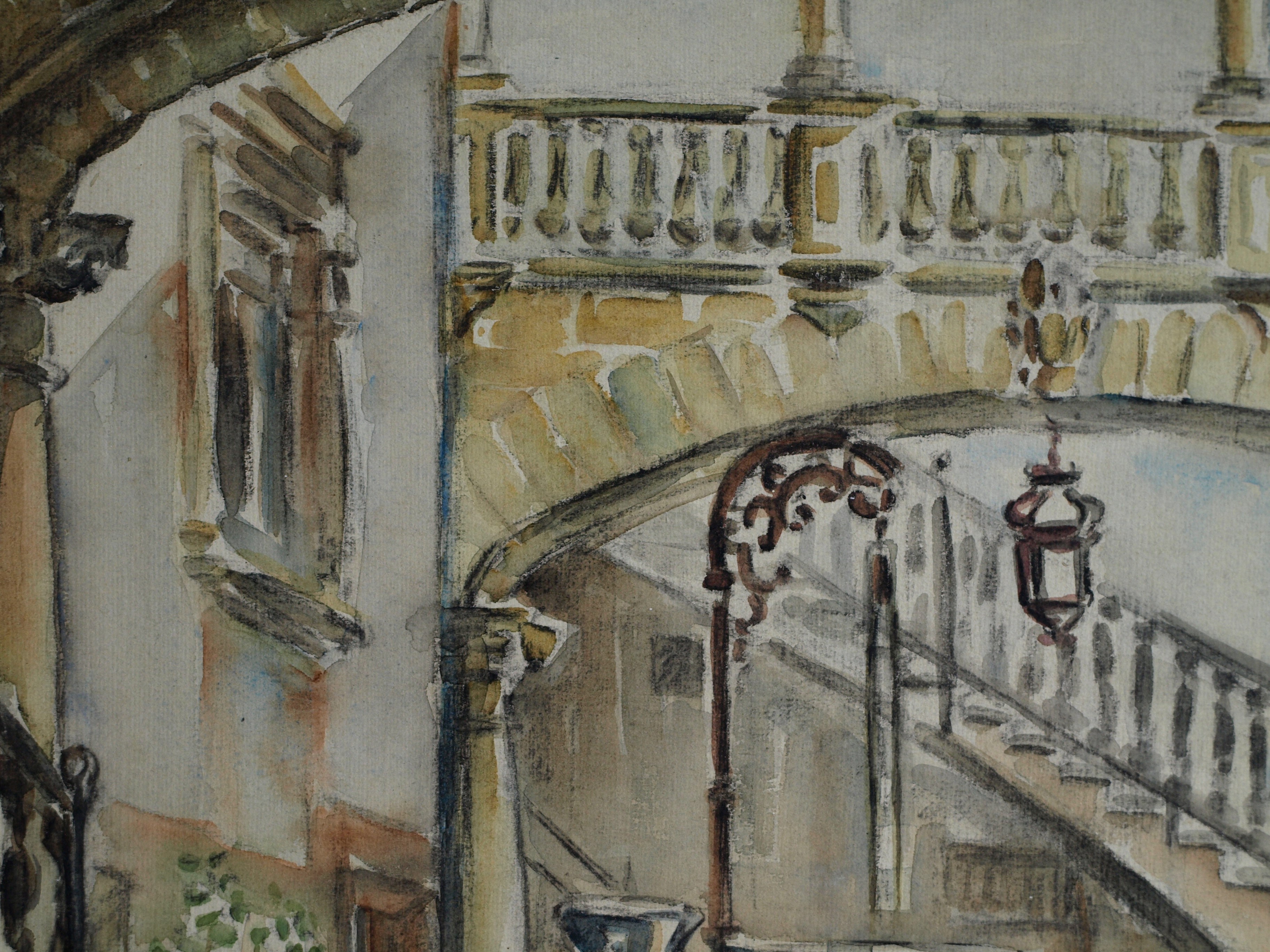 Bob Denneboom - Aquarel , Patio, Espana, Palma - ingelijst – 1958 kopen? Bied vanaf 50!