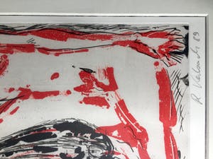 Ralf Kerbach - Naakte vrouw - Ets, Ingelijst kopen? Bied vanaf 75!