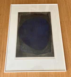 Arthur Luiz Piza - gesigneerde relief ets met aquatint - ingelijst. verkocht voor € 1!