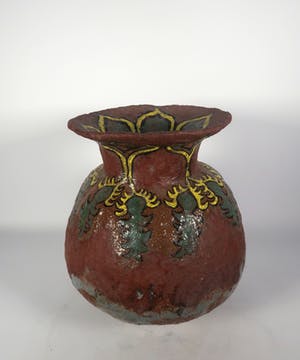 Peter von Hartsvelt Müller - Aardewerk, Beschilderde pot kopen? Bied vanaf 1!