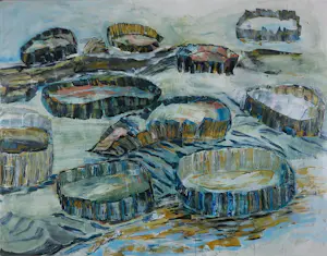 Sophie Mellema - Acryl op paneel, Zonder titel - Ingelijst (Groot) kopen? Bied vanaf 150!