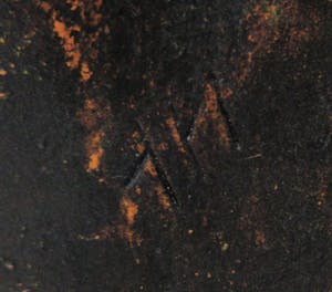 Niet of onleesbaar gesigneerd - Art deco zwart gelakte gegoten presse papier van een kop kopen? Bied vanaf 10!