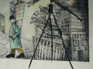 Margit Willems - Zeer grote ingelijste ets , When you dance, you do not Tango – 1989 - nr. 5 / 7 kopen? Bied vanaf 100!