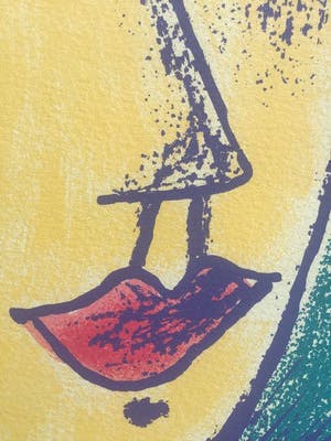 Corneille - "Femme et oiseau rouge" kopen? Bied vanaf 125!