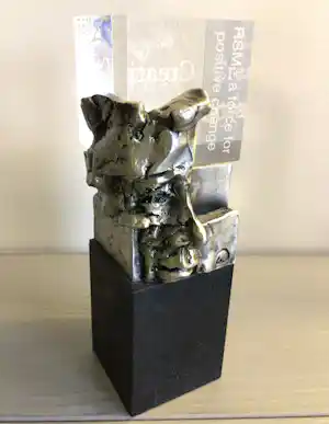 Ad Haring - Sculptuur / Afstudeer plaat Erasmus Universiteit . verkauft für € 75!