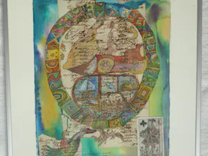 Kees de Waal - (1922-2025): Ingelijst, Gemengde techniek , ‘Quo Vadis’ – 1999 kopen? Bied vanaf 250!