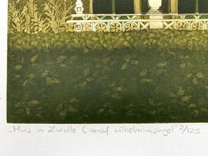 Laetitia de Haas - kleurenets - 'Huisje in Zwolle (vanaf Wilhelminasingel) - 1992 kopen? Bied vanaf 75!