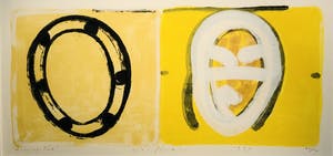 Piet Warffemius - zonder titel met lijst (GJ-6) kopen? Bied vanaf 60!