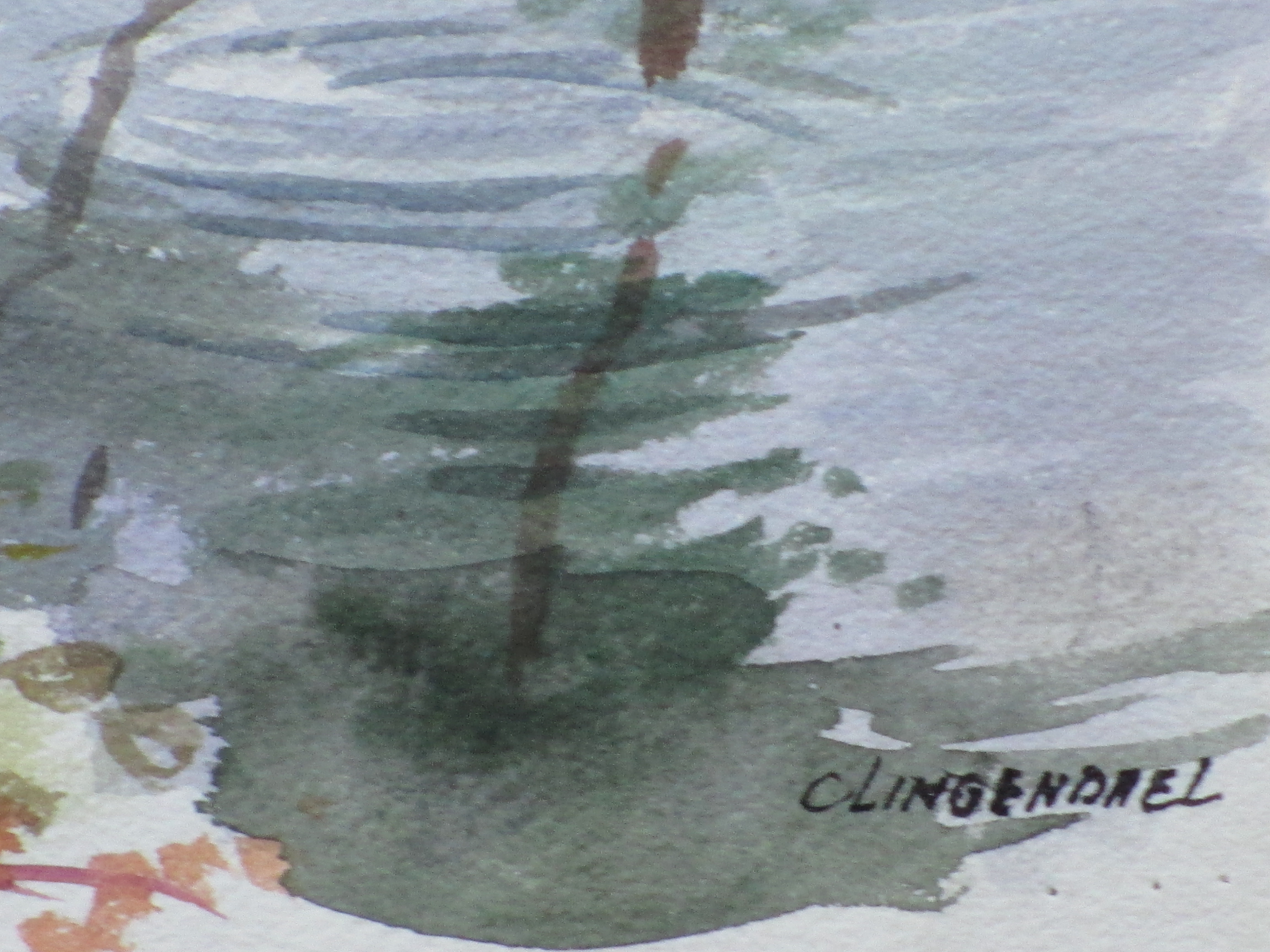 Han Krug - Landschap Clingendael - Aquarel kopen? Bied vanaf 30!