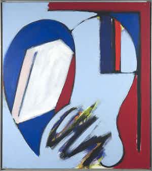 Peter Hoogers - Acryl op doek, Zonder titel - Ingelijst verkocht voor € 100!