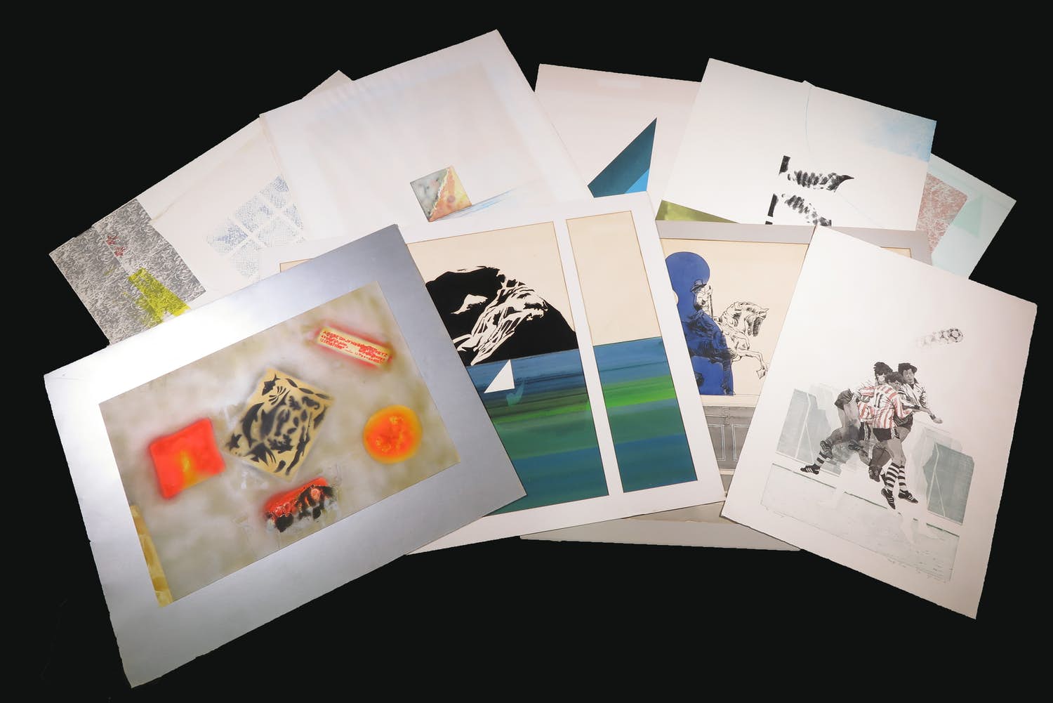 Adrian de Gijzel - en andere - Lot van 10 grote werken op papier kopen? Bied vanaf 1!