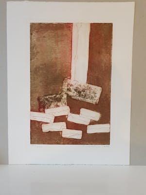 Jan Montyn - Hollands Landschap - ets - 1988 - 200 ex. kopen? Bied vanaf 1!