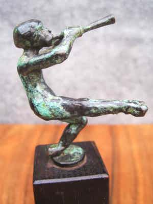 Niel Steenbergen - Beeldje van de god Pan. verkocht voor € 60!