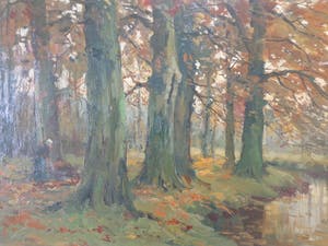 Kees Terlouw - BOSZICHT MET VROUW kopen? Bied vanaf 185!