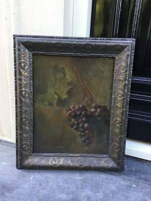 Emmanuel Adrianus Henricus van der Ven - C4806-1, Stilleven met druiventros kopen? Bied vanaf 100!