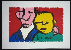 Herman Brood - Zeefdruk, For ever (Groot) kopen? Bied vanaf 200!