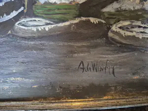 Janus de Winter - Olie op board - gesigneerd r.o. kopen? Bied vanaf 175!