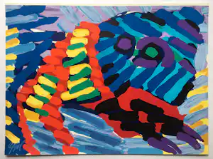Buy Karel Appel - See me running again - gesigneerd.? Bid from 725!