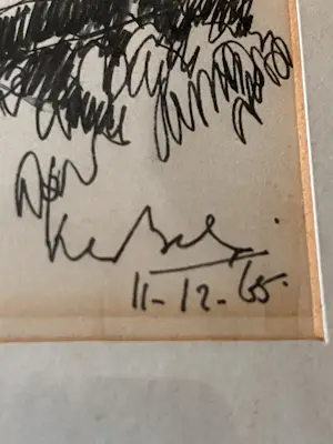 Kees Bol - Unieke pen- en inkttekening – met persoonlijk karakter kopen? Bied vanaf 119!